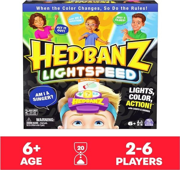 Hedbanz Lightspeed Game with Lights & Sounds