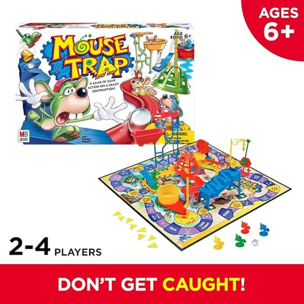 Hasbro Gaming Mouse Trap Kids Board Game - Image 4