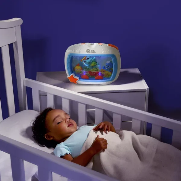 Baby Einstein Sea Dreams Soother Musical Crib Toy and Sound Machine with Remote, Lights and Melodies, Newborns + - Image 4