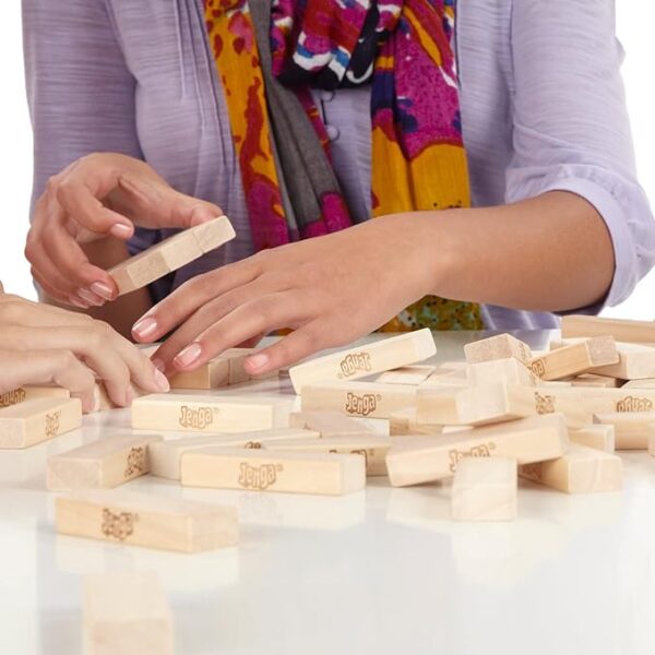 Hasbro Jenga Classic Game with Genuine Hardwood Blocks - Image 5