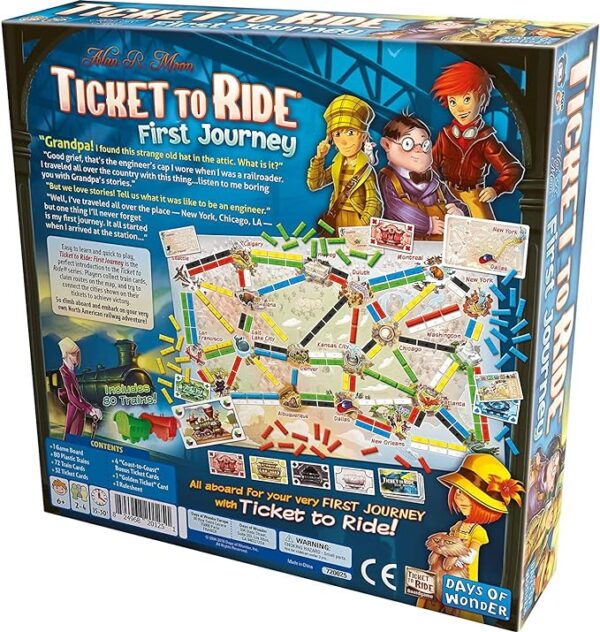 Ticket to Ride First Journey Board Game - Image 5