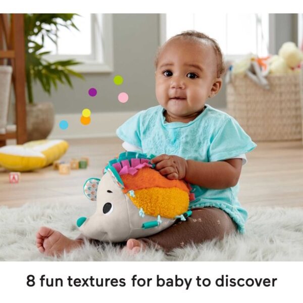 Fisher-Price Newborn Plush Toy with Sensory Details, Cuddle N' Snuggle Hedgehog - Image 3