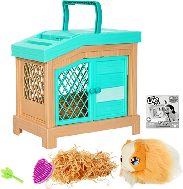 Little Live Pets - Mama Surprise | Soft, Interactive Guinea Pig and her Hutch, and her 3 Babies. 20+ Sounds & Reactions. for Kids Ages 4+, Multicolor, 7.8 x 11.93 x 11.38 inches - Image 3