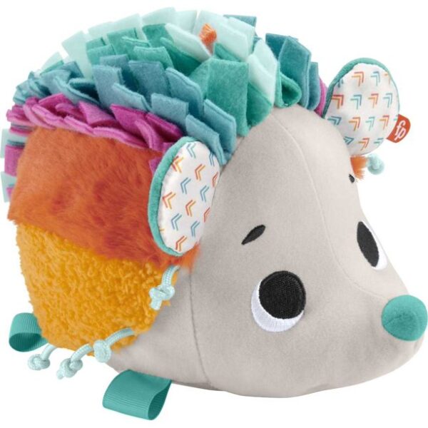 Fisher-Price Newborn Plush Toy with Sensory Details, Cuddle N' Snuggle Hedgehog